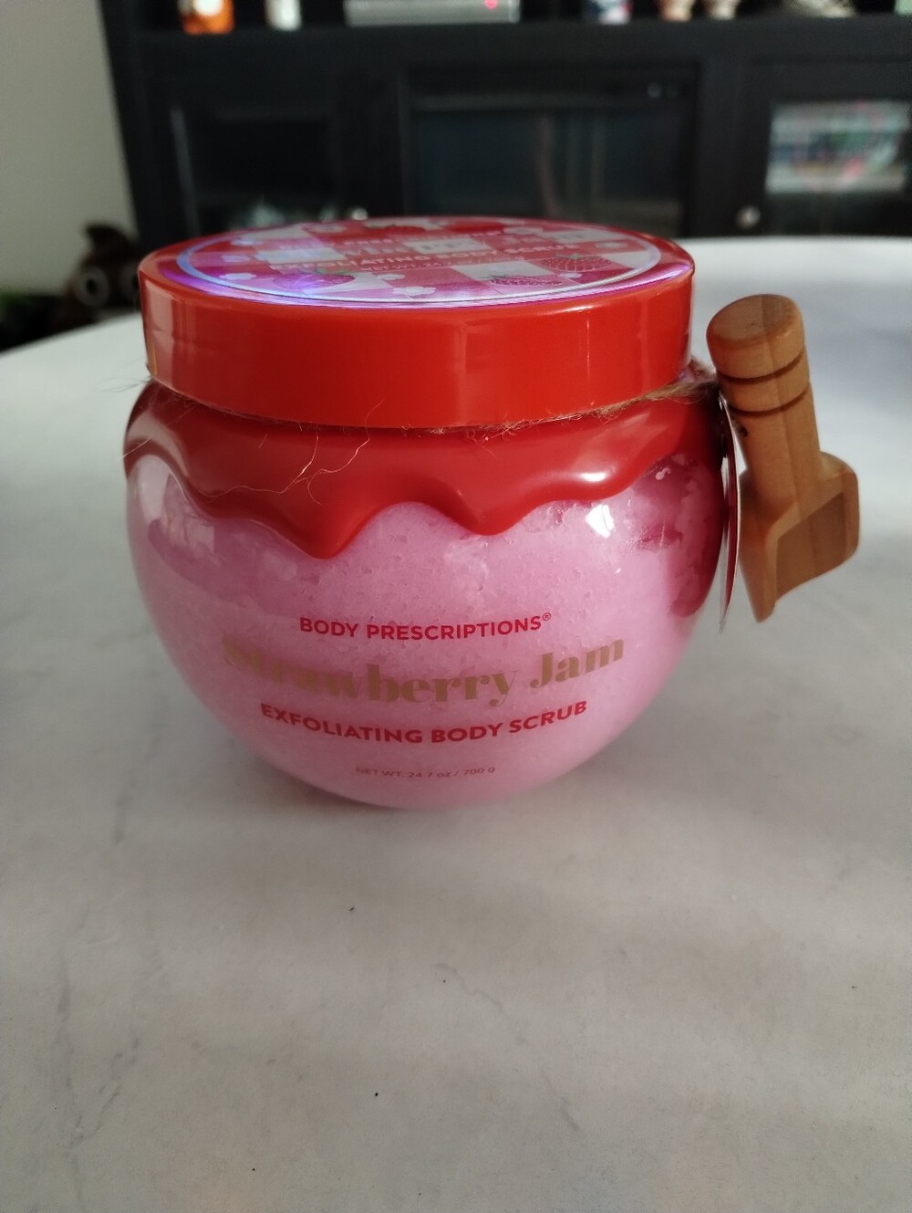 Body Prescriptions Strawberry Jam Exfoliating Body Scrub 24.7oz NWT